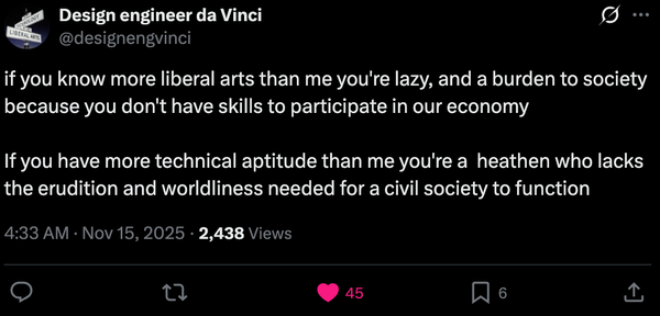 Arts vs STEM